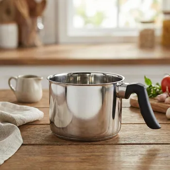 Hrnec Nerezová konvice na mléko BASIC 0,9 l