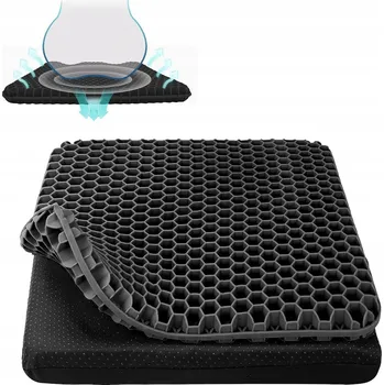 Polštář Ortopedický Polštář na Sezení Paměťová Pěna s Gelem Hemeroidy Bolesti zad