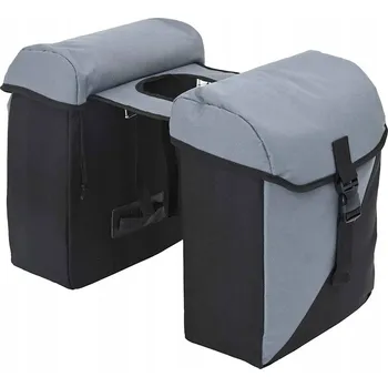 brašna na kolo Brašna na kolo dvojitá 35L šedá