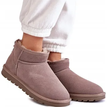 Dámská zimní obuv Butosklep Dámské sněhule semišové, velikost 38