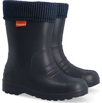 Dívčí holínky Demar Dino 2 Dětské celoroční Holínky grafit 30/31 Zateplené, lehké, zimní