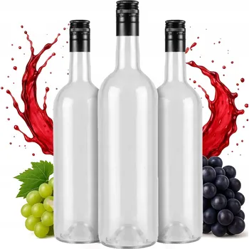 Láhev Láhev na víno Bimberek 750 ml bezbarvá, 10 ks