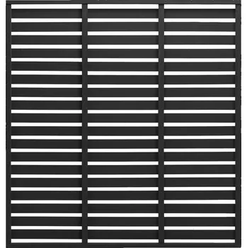 Plotový panel z WPC, 180x180 cm, černý