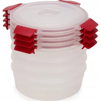 Dóza na potraviny Sada 4 dóz na potraviny Red Nest Lock Joseph Joseph – kompaktní