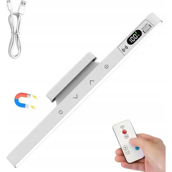 Nástěnné svítidlo BEZDRÁTOVÁ LED MAGNETICKÁ NÁSTĚNNÁ LAMPA S DÁLKOVÝM OVLADAČEM 2000mAh 5 Režimů