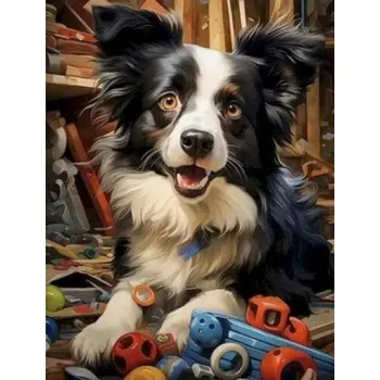 Set školních potřeb Diamentowa Mozaika Pies w zabawkach NO-2000137 (PL)