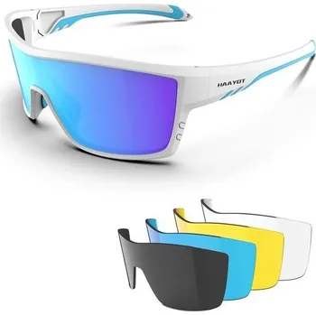cyklistické brýle Polarizované cyklistické brýle HAAYOT pro muže a ženy, sportovní sluneční brýle s 5 čočkami, rám