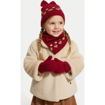 Pokrývka hlavy Mayoral Sada čepice, šála a rukavice 10.536 Červená 6M