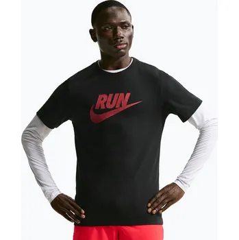 Pánské tričko Pánské tričko Nike Dri-Fit Running black/team crimson