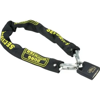 Sada domovního alarmu Čtvercový řetěz Burg Wächter, řetěz pro jízdní kola, motocykly, elektrické koloběžky, zahradní