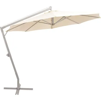 Slunečník vidaXL Marketos Zahradní slunečníky Béžová Polyester