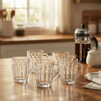 Sklenice TADAR MIRA skleničky na kávu a čaj 250 ml 6 ks.