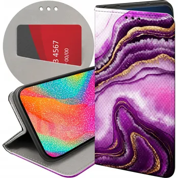 Pouzdro na mobilní telefon Flipové pouzdro Hello Case pro Samsung Galaxy A13 fialové