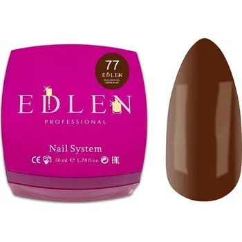 Lak na nehty EDLEN Builder Gel Coffee in Lviv 77 50 ml – stavební gel