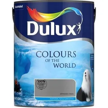 barva na zeď Dulux 5l Winter Silence matná latexová Barva