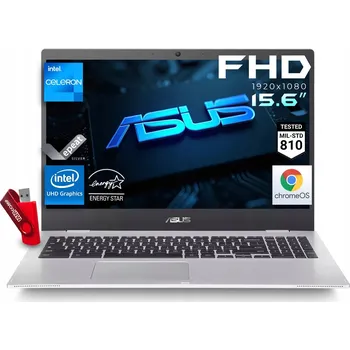 Notebook Notebook Asus Chromebook CX1500 15,6" Intel Celeron N 8 GB / 128 GB stříbrný