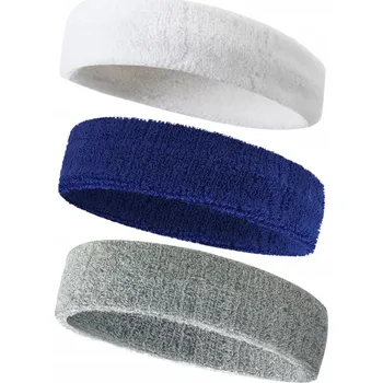 Čelenka SADA 3x ČELENKA do VLASŮ na BĚH, TENIS, SPORTOVNÍ UNISEX