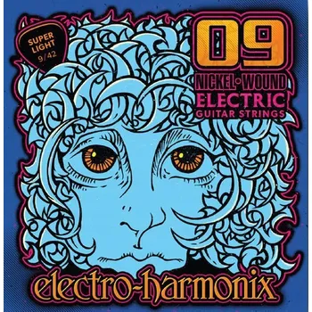Příslušenství pro strunný nástroj Struny Electro Harmonix Super Light pro niklové vinutí, 9-42