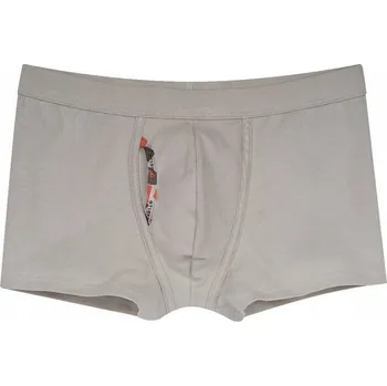 Pánská móda BAVLNĚNÉ PÁNSKÉ ŠORTKY ATLANTIC MH-475 S BÉŽOVÉ