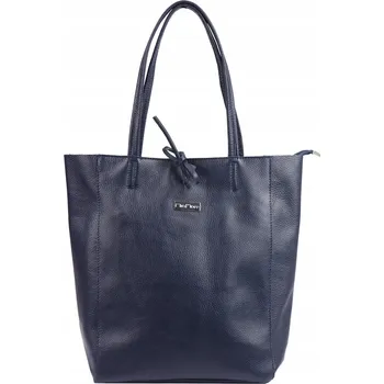 Kabelka Vera Pelle kabelka z pravé kůže modrá