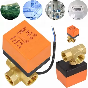 Ventil ELEKTROMAGNETICKÝ VENTIL 3-CESTNÝ KULOVÝ DN25 220V S POHONEM