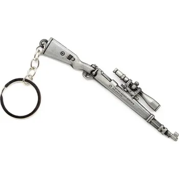 Albainox Přívěšek na klíče puška KAR98K s puškohledem STŘÍBRNÝ
