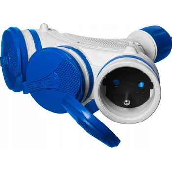 Elektrická zásuvka Hermetická Elektrická Zásuvka Plast-Rol šedá