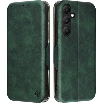 Pouzdro na mobilní telefon Techsuit Safe Wallet Plus pro Samsung Galaxy S25 FE zelená
