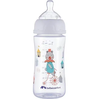 Kojenecká láhev Bebeconfort Emotion White 270 ml, 0-12 m