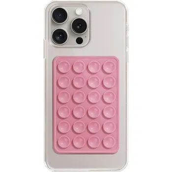 Techsuit Phone Holder SPP-PAD přísavka na selfie silikonová obdélníková korálově růžová