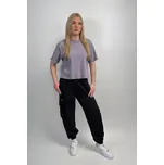 Reporter Young | Dívčí černé oversize tepláky s našitými kapsami na nohavicích - Barva ČERNÁ, Velikost 164 243-0117G-12-100-1