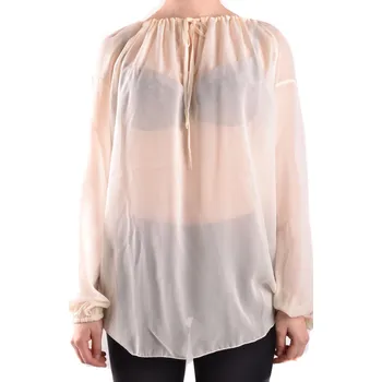 Dámská halenka Dondup hedvábná halenka s dlouhými rukávy Dondup černá | krémová 3511571