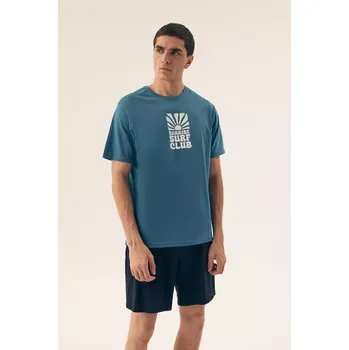 Pánské pyžamo PÁNSKÉ PYŽAMO SUN 42600 SS25 GREEN-GRENADE 2XL