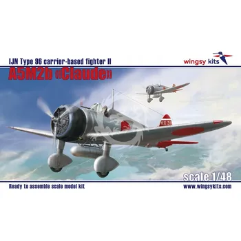 Plastikový model IJN Type 96 A5M2b Claude (pozdní verze) WINGSY KITS D5-01, měřítko 1/48