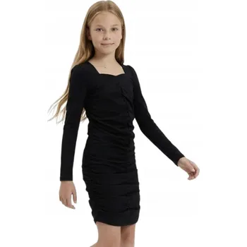 Dámské šaty Šaty černé, vypasované, s dlouhým rukávem pro dívku Madison 152/158