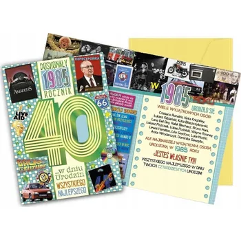 VLÁDNÍ VTIPNÁ PŘÁNÍ ROK 1985, PŘÁNÍ Dárek k 40. Narozeninám, ke 40tinám