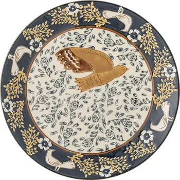 Stolování Bloomingville Kameninový dezertní talíř Hezha Blue Ø 16 cm