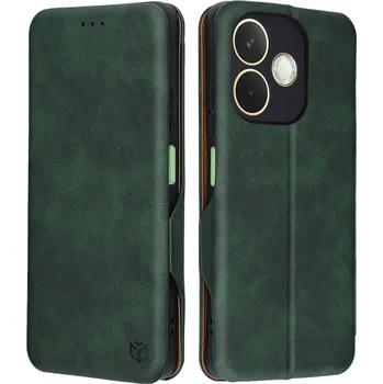 Pouzdro na mobilní telefon Pouzdro Techsuit Safe Wallet Plus pro Oppo A5 Pro 4G A5 Pro 5G zelené