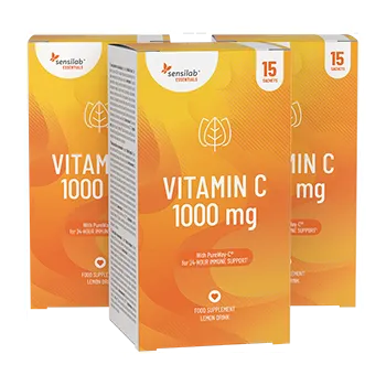 Zdraví Essentials Vitamín C vysoká dávka 1000 mg – Vegan, 45 sáčků