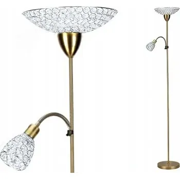 Stojací lampa Stojací lampa Krislamp Sonata E27 40 W čirá, zlatá