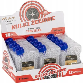 Dětská zbraň Gelové kuličky vodní 6-7mm KZ-1500 do pistole a karabinu, připravené k použití, 1500 ks