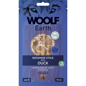 Pamlsek pro psa Pamlsky pro psy Woolf Earth Noohide s kachnou 90 g