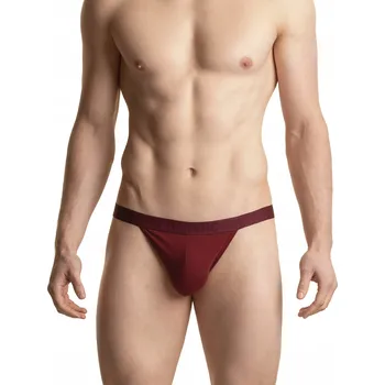 Slipy Tanga pánské slipy Atlantic bavlna víno vel. XL