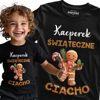 VÁNOČNÍ TRIČKO PRO DĚTI S VLASTNÍM JMÉNEM - PERNÍČEK