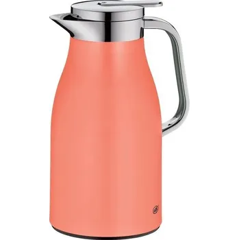 Nábytkové kování Alfi SKYLINE 1,0 l, tmavě meruňková, nerezová vakuová termoska s hygienickou tvrzenou skleněnou