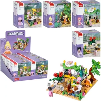 Stavebnice Sluban sluban metropolis botanická zahrada – dáma s telefonem
