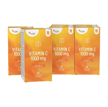 Zdraví Essentials Vitamín C vysoká dávka 1000 mg – Vegan, 90 sáčků