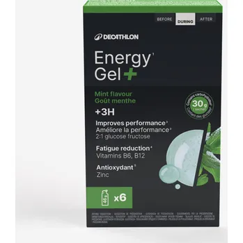 DECATHLON Energetický gel Energy Gel+ mátový 6 ks