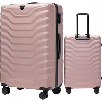 Wings Velký tvrdý kufr ABS PEA01-L-R.GOLD 97 l