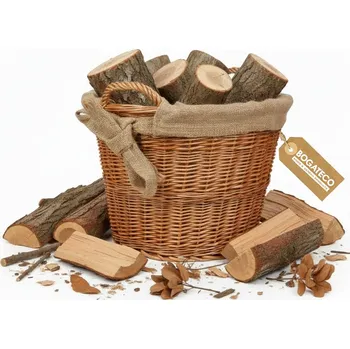 Koš na dřevo BOGATECO proutěný